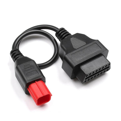 バイク用 6ピン to OBD2 診断変換ケーブル 【Euro5対応 / K-Line & CAN-Bus両対応】